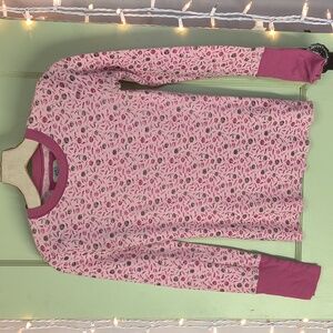 Kids - Girls SO long sleeve thermal apple print sierra pink Small